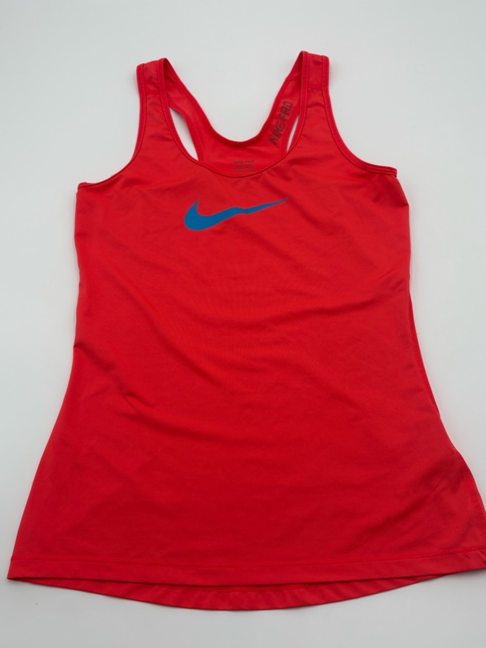 Nike Pro Dri-Fit Tank Top Neon Orange Racerback Size S - Picture 3 of 7